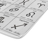 Zodiac Sun Sign Astrologie Kalender Thunder_Cove Schneidebrett (Ecke)