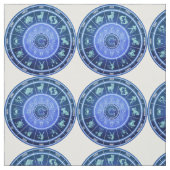 Zodiac Sun Sign Astrologie Kalender Thunder_Cove Stoff (Muster)
