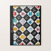 Zodiac Sun Sign Astrology Kalender Thunder_CovE Puzzle (Vertikal)