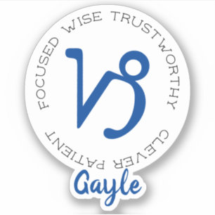 Zodiac Symbol Capricorn Aufkleber