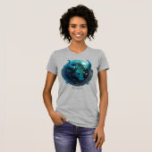 Zodiac Symbol Celestial Bull Fantasy Taurus Womens T-Shirt (Vorne ganz)