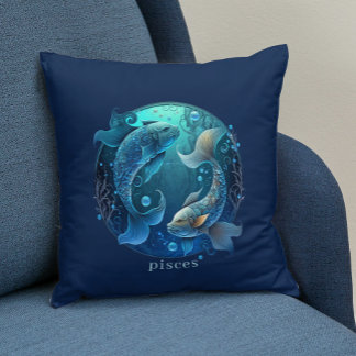 Zodiac Symbol Celestial Fantasy Fisces Kissen