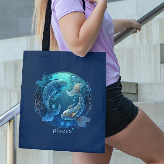 Zodiac Symbol Celestial Fantasy Fisces Tasche