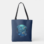 Zodiac Symbol Celestial Fantasy Fisces Tasche (Rückseite)