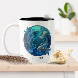 Zodiac Symbol Celestial Fantasy Fisces Zweifarbige Tasse