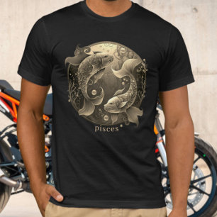 Zodiac Symbol Celestis Fantasy Fisces Mens T-Shirt