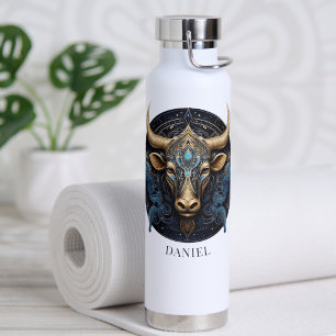 Zodiac Symbol Fantasy Bull Celestial Galaxy Taurus Trinkflasche