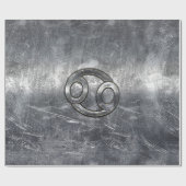 Zodiac-Symbol für Krebs in gestörter Dekoration Geschenkpapier (Flach)