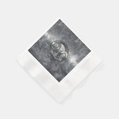 Zodiac-Symbol für Krebs in gestörter Dekoration Serviette (Ecke)