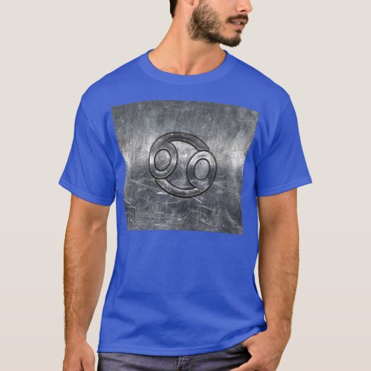 Zodiac-Symbol für Krebs in gestörter Dekoration T-Shirt (Vorderseite)