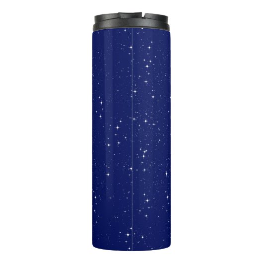 Zodiac Symbol für Taurus auf Deep Midnight Blue Thermosbecher (Rückseite)
