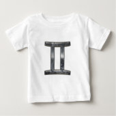 Zodiac-Symbol in Grunge Beändigter Stil Baby T-shirt (Vorderseite)