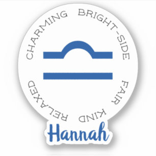 Zodiac Symbol Libra Aufkleber