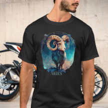 Zodiac Symbol Ram Celestis Fantasy Aries Mens