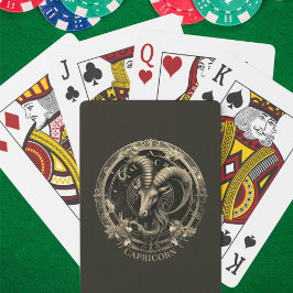 Zodiac Symbol Sea Goat Celestie Fantasy Capricorn Spielkarten