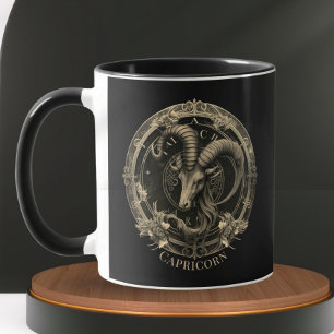 Zodiac Symbol Sea Goat Celestie Fantasy Capricorn Tasse