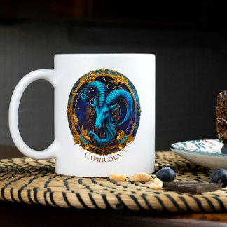 Zodiac Symbol Sea Goat Celestie Fantasy Capricorn Zweifarbige Tasse