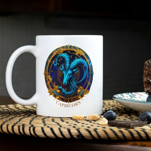 Zodiac Symbol Sea Goat Celestie Fantasy Capricorn Zweifarbige Tasse