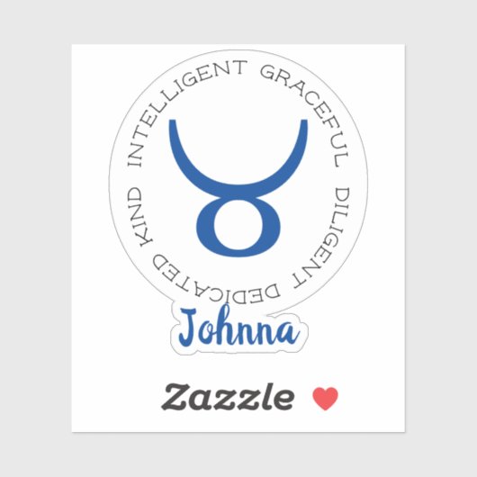 Zodiac Symbol Taurus Aufkleber (Blatt)