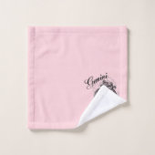 Zodiac-Symbol und Pink-Zeichen Badhandtuch Set (Waschlappen)