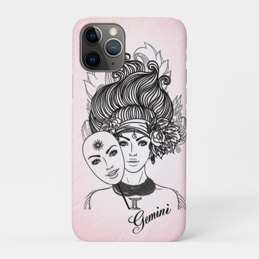 Zodiac-Symbol und Pink-Zeichen Case-Mate iPhone Hülle (Rückseite)