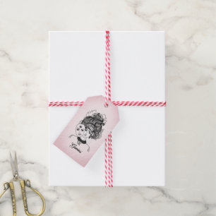 Zodiac-Symbol und Pink-Zeichen Geschenkanhänger