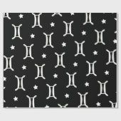 Zodiac Symbol und Sternmuster Geschenkpapier (Flach)
