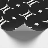 Zodiac Symbol und Sternmuster Geschenkpapier (Ecke)