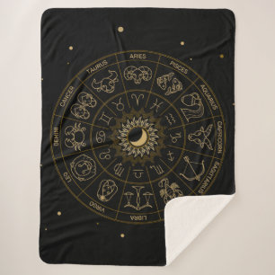 Zodiac Symbol Wheel Sherpadecke