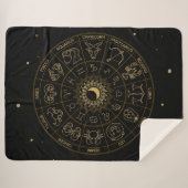 Zodiac Symbol Wheel Sherpadecke (Vorderseite (Horizontal))