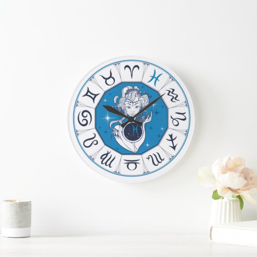 Zodiac Symbole Große Wanduhr (Zuhause)