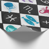 Zodiac Symbols Horoskop Zeichen Astrologie Geschenkpapier (Ecke)