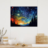 Zodiac Symphony - A Celestial Journey Poster (Küche)