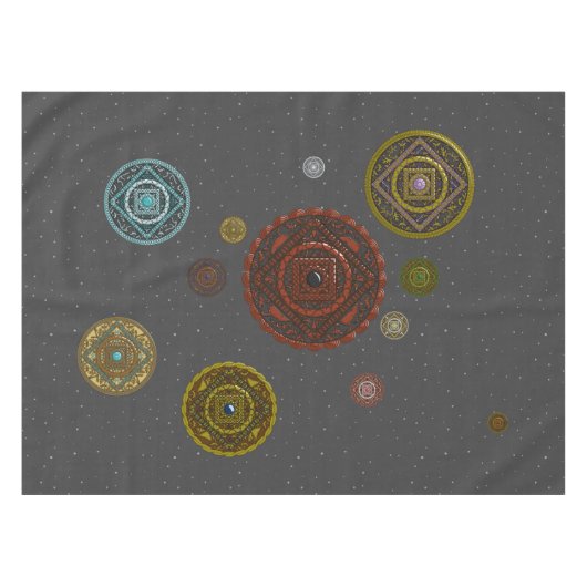 Zodiac-Tabletten Tischdecke (Vorderseite (Horizontal))