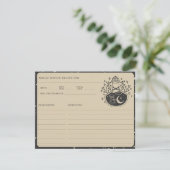 Zodiac Tarot Celestial Bridal Shower Recipe Card Begleitkarte (Stehend Vorderseite)