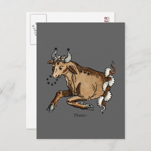 Zodiac: Taurus, 1482 Postkarte (Vorne/Hinten)