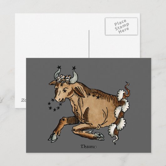 Zodiac: Taurus, 1482 Postkarte (Vorne/Hinten)