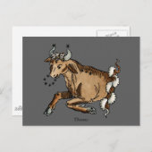 Zodiac: Taurus, 1482 Postkarte (Vorne/Hinten)