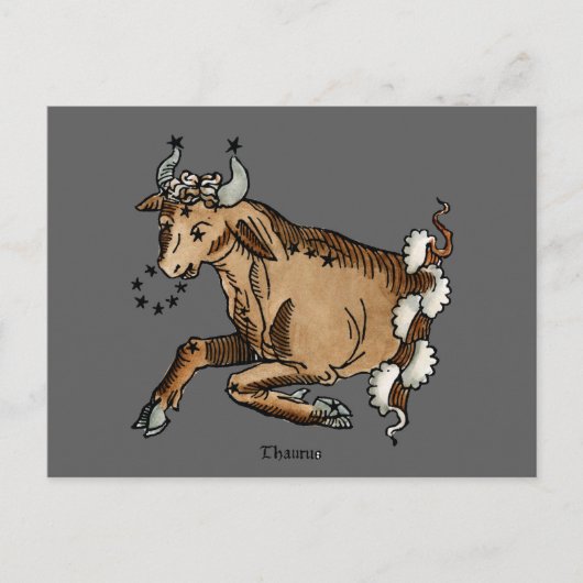 Zodiac: Taurus, 1482 Postkarte (Vorderseite)
