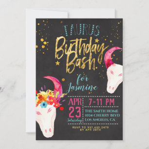 Zodiac Taurus Birthday Einladung