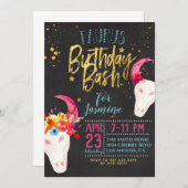 Zodiac Taurus Birthday Einladung (Vorne/Hinten)