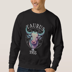 Zodiac Taurus Bull Geboren 1955 Sweatshirt
