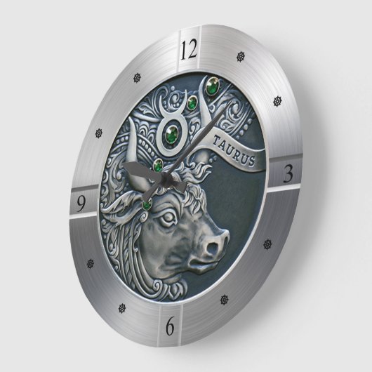 Zodiac ~ Taurus ~ Celestial ~ Western Astrologie ~ Große Wanduhr (Winkel)