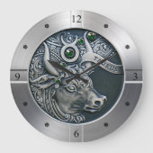 Zodiac ~ Taurus ~ Celestial ~ Western Astrologie ~ Große Wanduhr (Vorderseite)