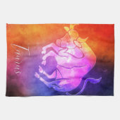 Zodiac: Taurus Colorful Candy Colors Geschirrtuch (Horizontal)