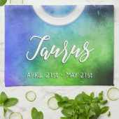 Zodiac: Taurus Daten Geschirrtuch (Gefaltet)