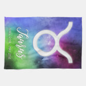 Zodiac: Taurus Daten Geschirrtuch (Horizontal)