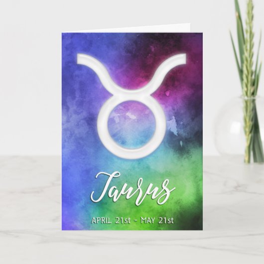 Zodiac: Taurus Daten Karte (Vorderseite)