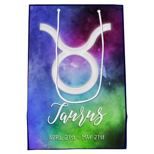 Zodiac: Taurus Daten Mittlere Geschenktüte (Rückseite)