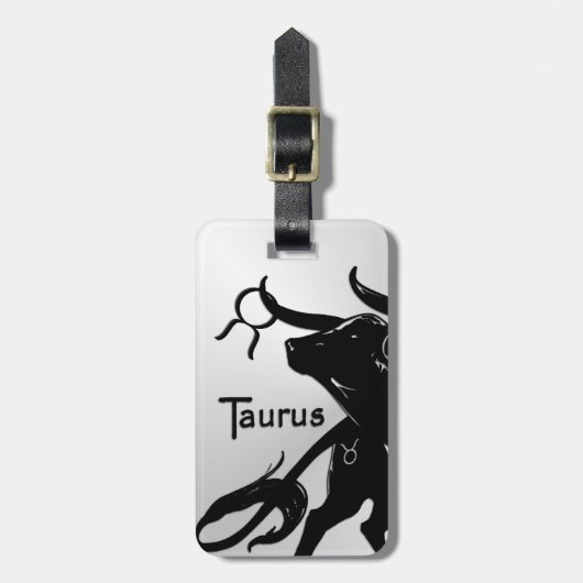 Zodiac Taurus Gepäckanhänger (Vorderseite vertikal)